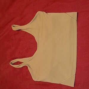 Lululemon Atletica Active Cropp Top, Size 8, Color Light Brown ✨️ 😀 👌